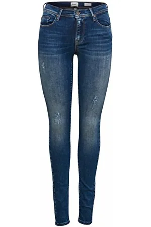 ONLY Onlshape Reg SK DNM Jeans Rea4488 Noos, Skinny Donna, (Dark Blue Denim Dark Denim), W27/L32