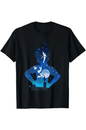 Disney Peter Pan London Flight Silhouette Maglietta