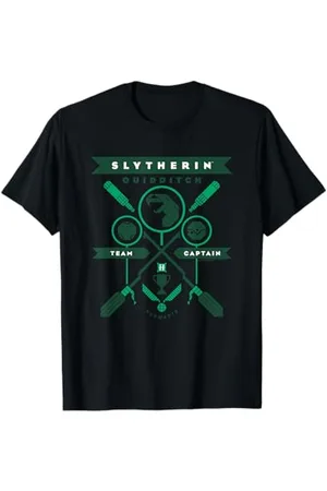 Harry Potter Slytherin Quidditch Crest Maglietta
