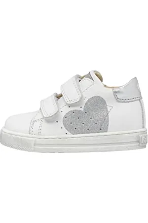 Falcotto Heart VL-Sneaker in Vitello con Cuore Argento- 18