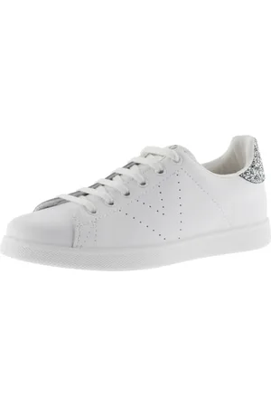 victoria Sneaker Tenis Pelle & Retro Glitterato & Logo Traforato 1125104 per Donna 39