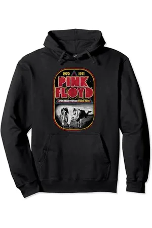 Pink Floyd Tour mondiale dei Atom Heart Mother Distressed Felpa con Cappuccio