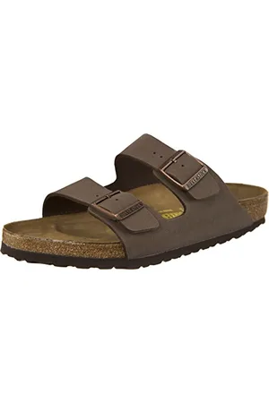 Birkenstock Arizona, Sandali unisex adulto, Marrone (Mocca Nubuk), 35 (Normale)