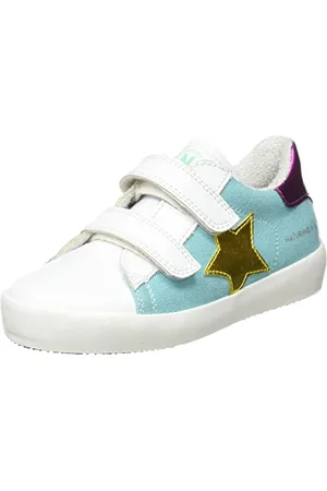 Naturino Annie Hybrid Vl, Scarpe da ginnastica Bambina, (White-Water-Fuchsia), 21 EU