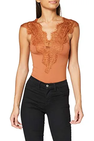 Pieces® PCILU SL Top Noos T-Shirt, Mocha Bisque, M Donna