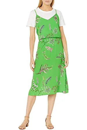 Desigual Vest_neida Vestito, (Lime Green 4025), 46 (Taglia Produttore: 40) Donna