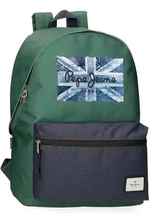 Pepe Jeans Zaino scolastico Jebb adattabile al carrello per laptop da 15,6 pollici, , 31x44x17,5 cm, poliestere, 23,87 l, di Joumma Bags