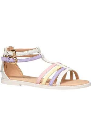 Geox J Sandal Karly Girl, White/Lilac, 41 EU