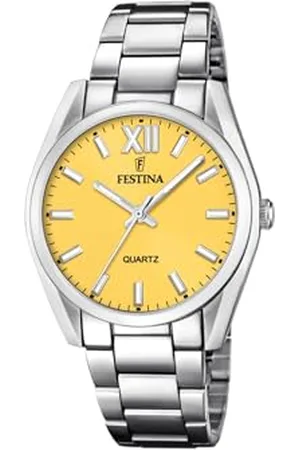 Festina Orologio Analogico al Quarzo Donna con Cinturino in Acciaio Inossidabile F20622/G
