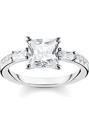 Thomas Sabo Anello da donna in argento sterling 925 TR2380-051-14, 58, metallo prezioso, Zirconia cubica