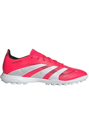 adidas Predator League Turf Football Boots, Scarpe da Calcio Unisex-Adulto, Lucid Red/Cloud White/Core Black, 47 1/3 EU