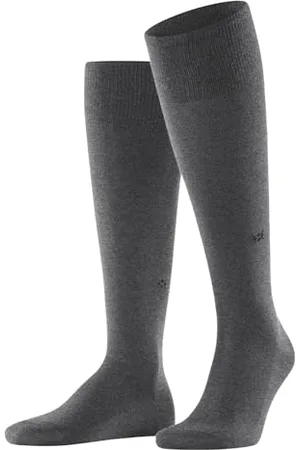 Burlington Leeds M Kh cotone lana al ginocchio tinta unita 1 paio, Calzini lunghi Uomo, , 40-46