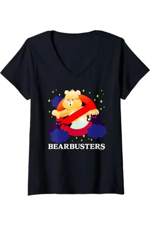 Care Bears Donna Bearbusters Maglietta con Collo a V