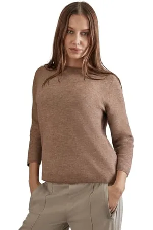 Street one A302893 Maglione a Maglia fine, Rich Mocha Mel, 50 Donna