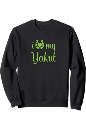 Hip Istruttore di equitazione con cavalli I Love My Yakut Horse Felpa
