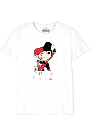 DC Comics Originals Gibatmbts050 T-Shirt, Bianco, 14 Anni Bambini e Ragazzi
