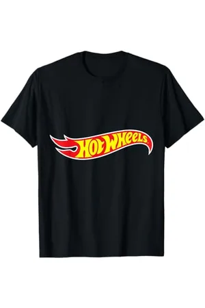 Hot Wheels Maglietta per Adulti, Ufficiale, Logo Maglietta