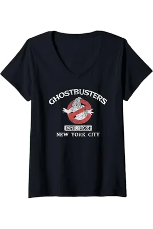 Ghostbusters Donna EST. 1984 Maglietta con Collo a V