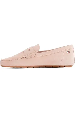 Tommy Hilfiger Donna Scarpa Driver Flag Soft Suede Loafer Elegante, Marrone (Claystone), 37 EU