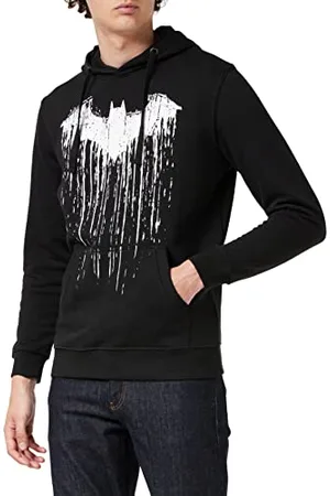 DC Comics Originals Batman Paint Cappuccio, (Black Blk), Large Uomo