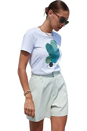 Trendyol Woman Regular Standard Crew Neck Knit T-Shirt Camicia, , XL Donna