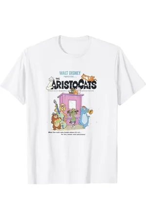 Disney Aristocats Group Shot Movie Poster Maglietta