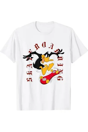 LOONEY TUNES Daffy Duck Skateboard Maglietta