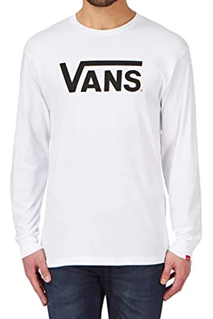 adidas Vans Classic LS Maglietta, (White/Black), XX-Large Uomo