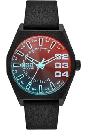 Diesel Orologio Analogico al Quarzo Uomo con Cinturino in Silicone DZ2175