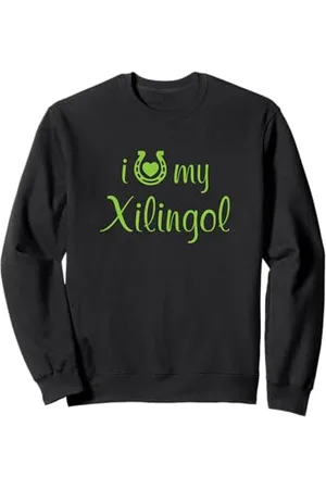 Hip Istruttore di equitazione con cavalli I Love My Xlingol Horse Felpa