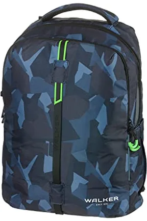 Karen Walker 42125-374 - Zaino Elite Camo antracite con 2 scomparti, tasca con zip sul retro, imbottitura posteriore, sistema di trasporto regolabile in altezza e cinghie regolabili