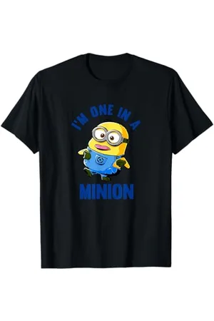 Minions Despicable Me Dave Tongue Out One In A Minion Maglietta