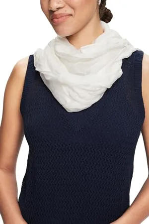 ESPRIT Sciarpa leggera, 110/bianco spento., Taglia unica