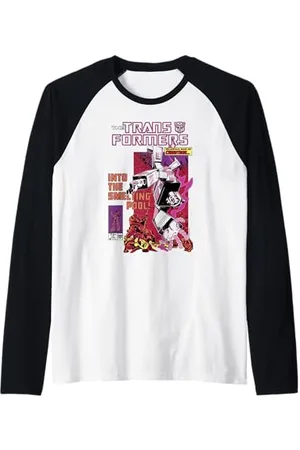 TRANSFORMERS Cybertron Comic Maglia con Maniche Raglan