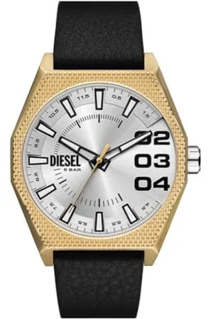 Diesel Orologio Analogico al Quarzo Uomo con Cinturino in Pelle DZ2219