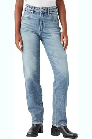 Wrangler Mom Straight Jeans, , 24W / 32L Donna