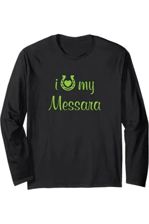 Hip Istruttore di equitazione con cavalli I Love My Messara Maglia a Manica