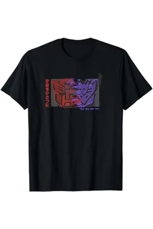 TRANSFORMERS Autobots & Decepticons Till All Are One Logo Maglietta