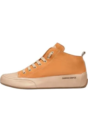 Candice Cooper Mid S-Sneaker alla Caviglia in Suede e Pelle tamponata, 39