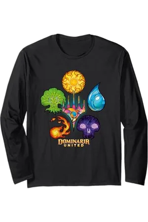 Magic: The Gathering Dominaria Lands and Logo Maglia a Manica