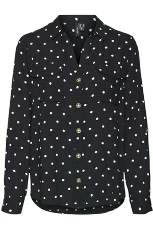VERO MODA Vmbumpy L/S-Maglietta New Wvn Ga Noos Camicia a Maniche Lunghe, , XS Donna