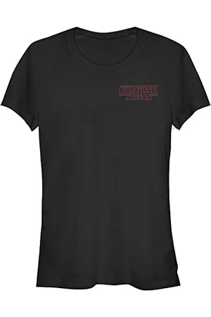 Stranger Things Stranger Red Outline Pocket Maglietta a Maniche Corte T-Shirt, , M Donna
