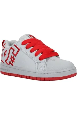 Dcshoes Court Graffik, Scarpe da Ginnastica, Grigio/Rosso, 39 EU