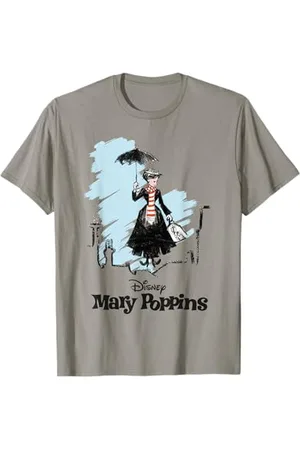Disney Mary Poppins Rooftop Landing Colour Maglietta