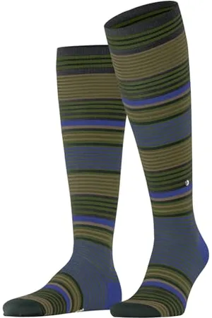 Burlington Stripe M Kh lana al ginocchio fantasia 1 paio, Calzini lunghi Uomo, , 40-46