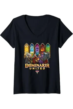 Magic: The Gathering Donna Dominaria Stained Glass Maglietta con Collo a V