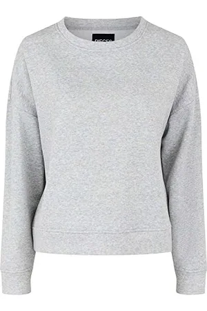 Pieces® Pcchilli LS Sweat Noos BC Maglia di Tuta, Melange Grigio Chiaro, XXL Donna