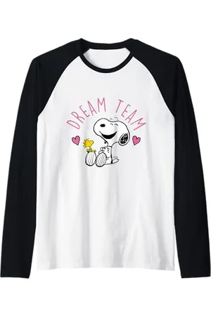 Peanuts Snoopy Dream Team Maglia con Maniche Raglan