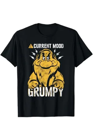 Disney Snow White Dwarf Grumpy Current Mood Grumpy Maglietta
