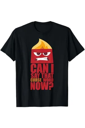 Disney Pixar Inside Out Anger Curse Word Maglietta